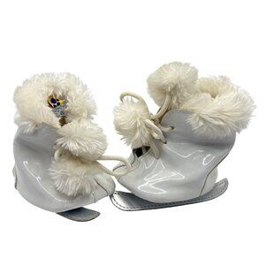 Build-a-Bear Plush Toy Ice Skates With Trim & Pom Poms